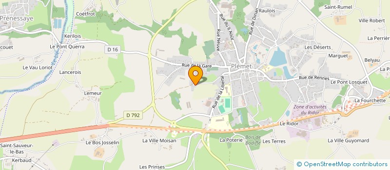 localisation de l'entreprise EURL LE POTTIER à PLEMET