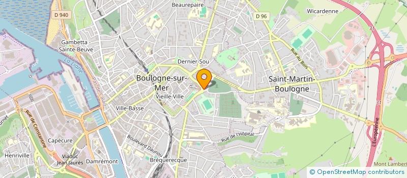 localisation de l'entreprise EURL LE RELAX à BOULOGNE SUR MER