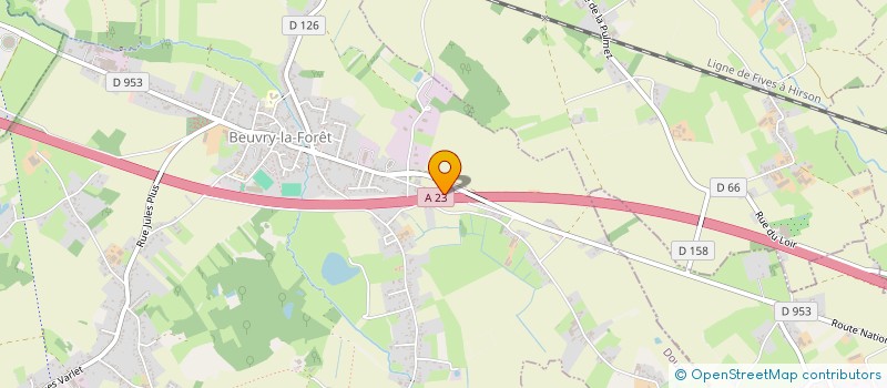 localisation de l'entreprise EURL LE SABOT DU ROY  BEUVRY-LA-FORET