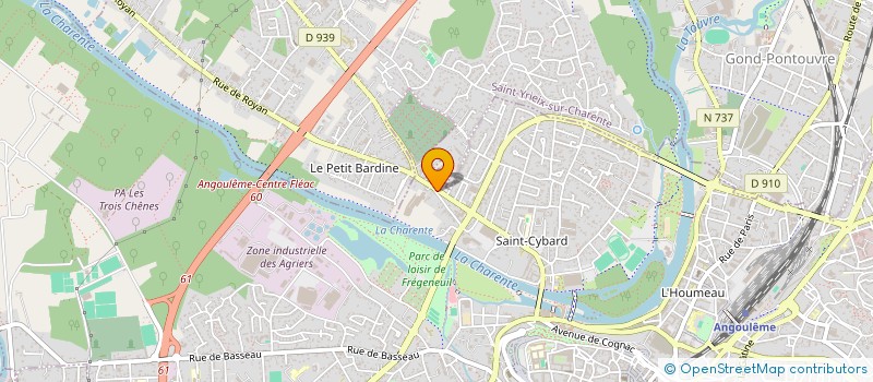 localisation de l'entreprise EURL LE SAINT CYBARD à ANGOULEME