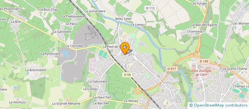 localisation de l'entreprise EURL LE SANTA FE  GORGES