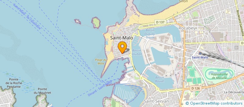 localisation de l'entreprise EURL LE SURCOUF à SAINT-MALO