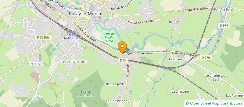 localisation de l'entreprise EURL LE V.I.P. à PARAY-LE-MONIAL