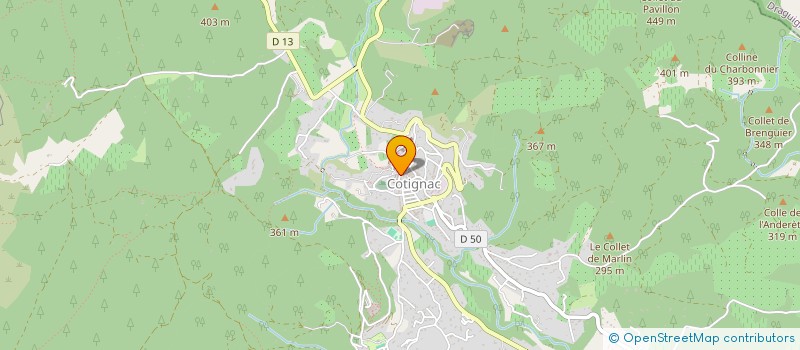 localisation de l'entreprise EURL LE VAL D ARGENS à CORRENS