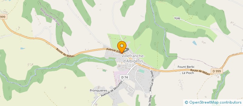 localisation de l'entreprise EURL LE VIEUX CABARET  VILLEFRANCHE-D'ALBIGEOIS
