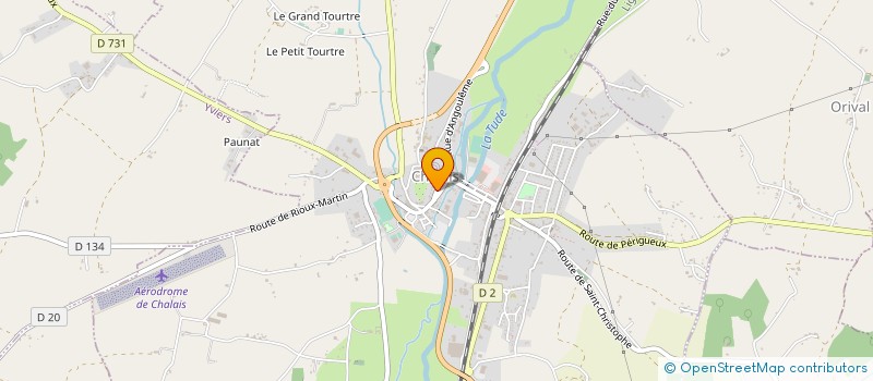 localisation de l'entreprise EURL LE VIGNOBLE à CHALAIS