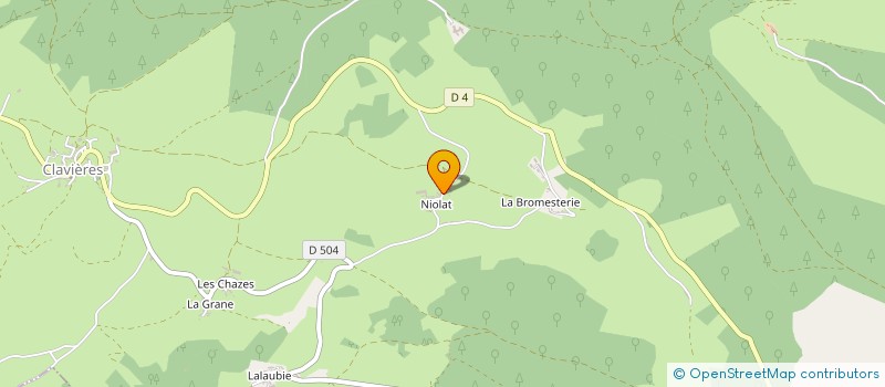 localisation de l'entreprise EURL LEBRE à CLAVIERES