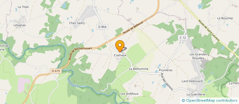localisation de l'entreprise EURL LEBREAU TRANSPORTS à CHAILLAC-SUR-VIENNE
