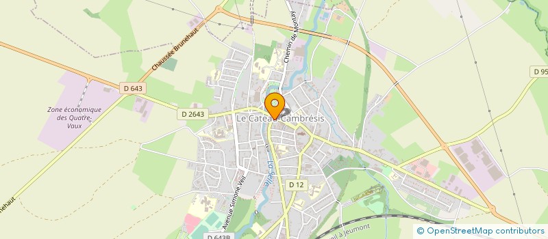 localisation de l'entreprise EURL LEDIEU CHRISTINE  LE CATEAU CAMBRESIS