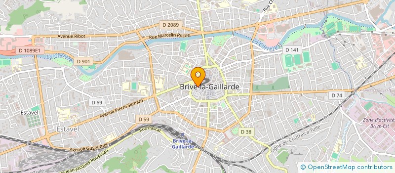 localisation de l'entreprise EURL LEGEST à BRIVE-LA-GAILLARDE