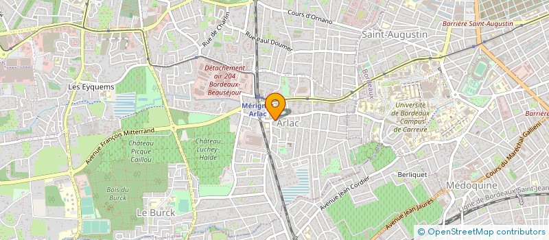 localisation de l'entreprise EURL LEGLISE DAVID  MERIGNAC