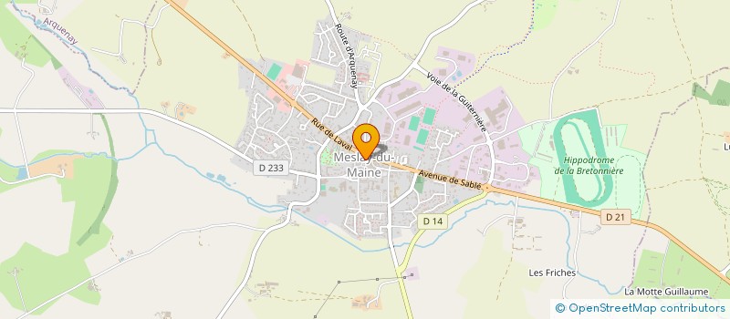 localisation de l'entreprise EURL LEKIEFFRE à MESLAY-DU-MAINE