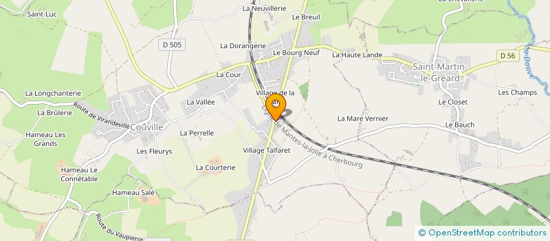 localisation de l'entreprise EURL LELAIDIER FABRICE  COUVILLE