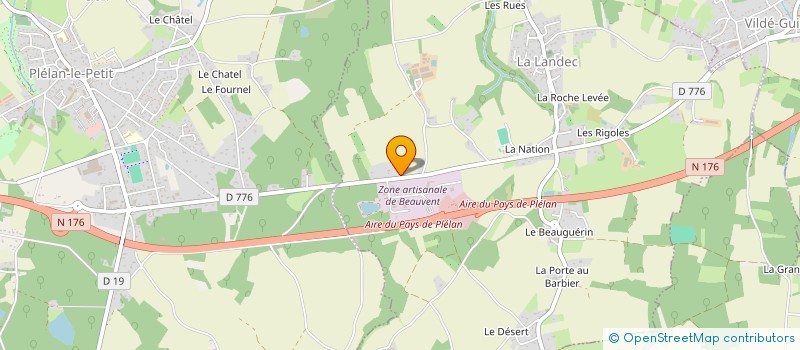 localisation de l'entreprise EURL LELANDAIS à LA LANDEC