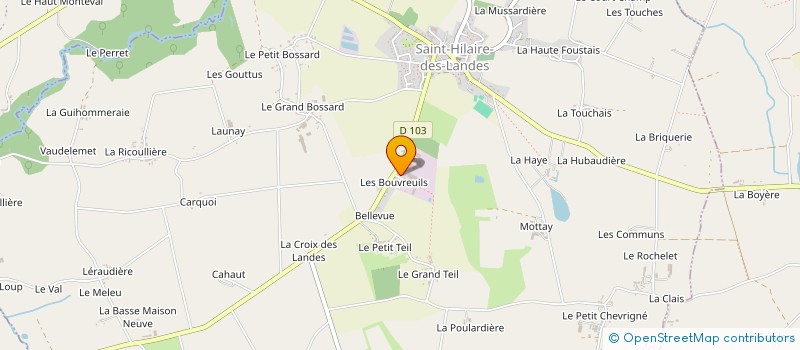 localisation de l'entreprise EURL LELIEVRE  SAINT-HILAIRE-DES-LANDES