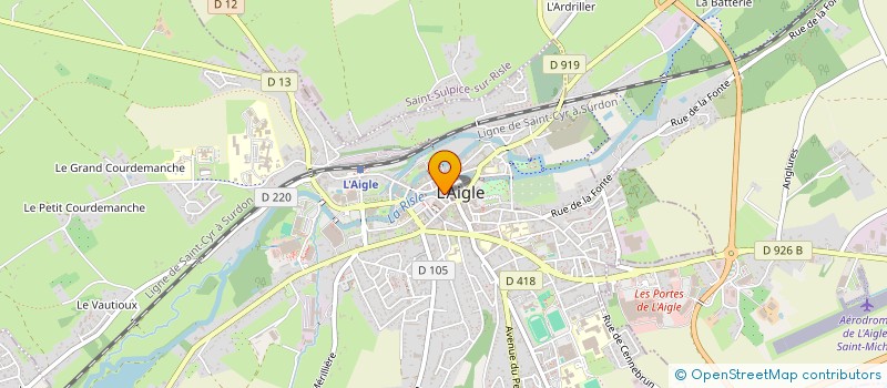 localisation de l'entreprise EURL LEMAITRE à L'AIGLE