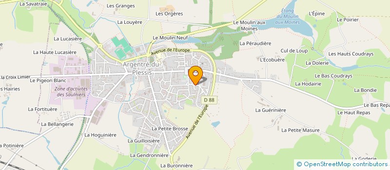 localisation de l'entreprise EURL LEMEE  BRIELLES