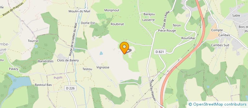 localisation de l'entreprise EURL LEO CHEVALIER  PUJOLS