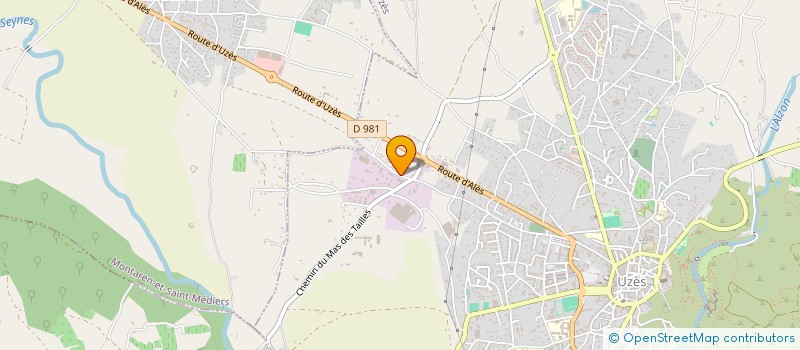 localisation de l'entreprise EURL LEONARD DE CASTEL  UZES