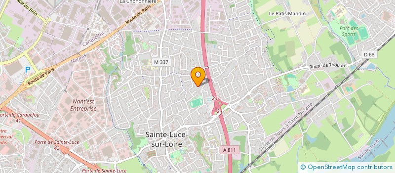 localisation de l'entreprise EURL LERAY  SAINTE-LUCE-SUR-LOIRE