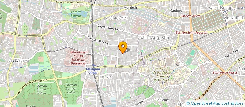 localisation de l'entreprise EURL LEROY ELECTRICITE  MERIGNAC