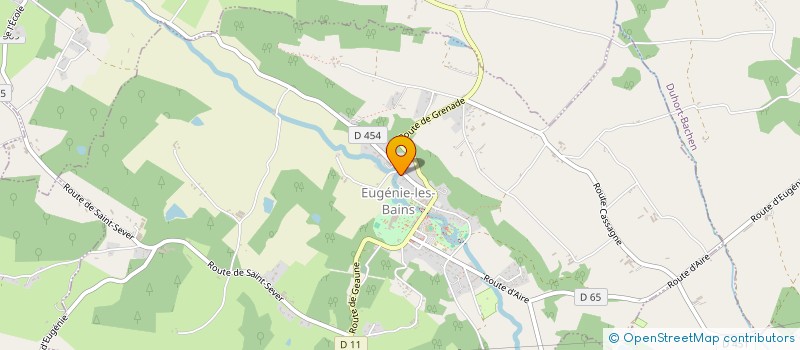 localisation de l'entreprise EURL LES ALBIZIAS à EUGENIE-LES-BAINS