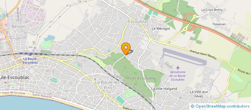 localisation de l'entreprise EURL LES ALIZES à LA BAULE-ESCOUBLAC