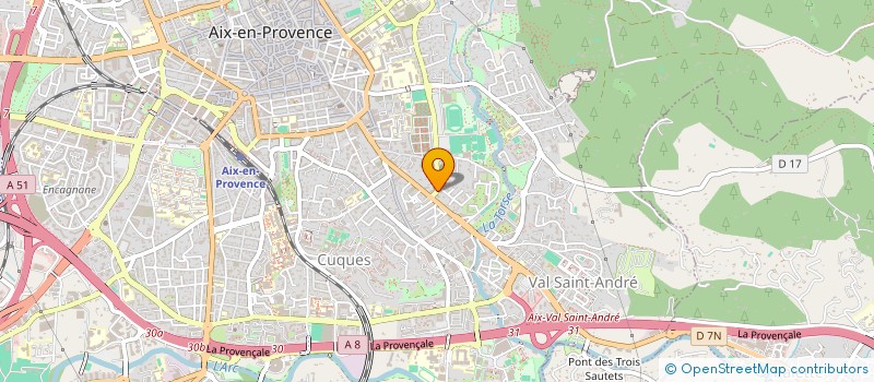 localisation de l'entreprise EURL LES ARTISANS REUNIS à AIX-EN-PROVENCE