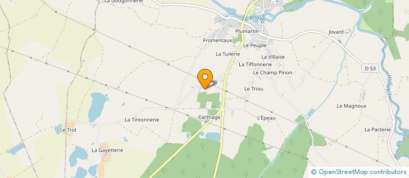 localisation de l'entreprise EURL LES BRANDES à LIGNAC