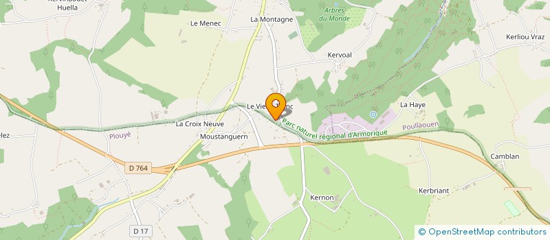 localisation de l'entreprise EURL LES CHEMINEES DU VIEUX TRONC à PLOUYE