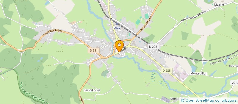 localisation de l'entreprise EURL LES CISEAUX DE JUSTINE  LUZY