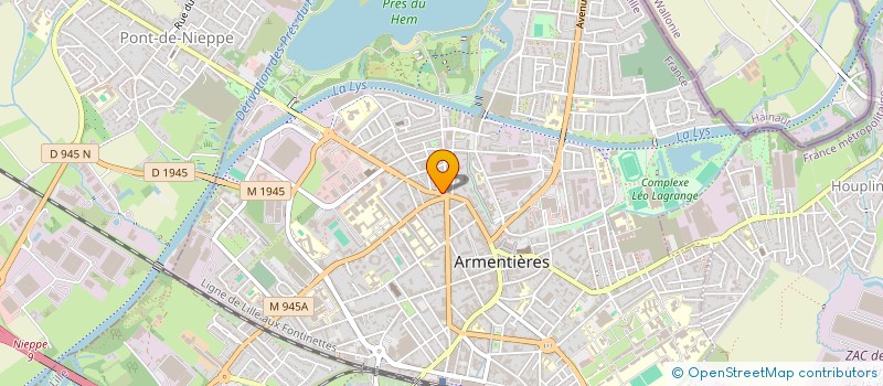 localisation de l'entreprise EURL LES COMPAGNONS DE LA RENOVATION  ARMENTIERES