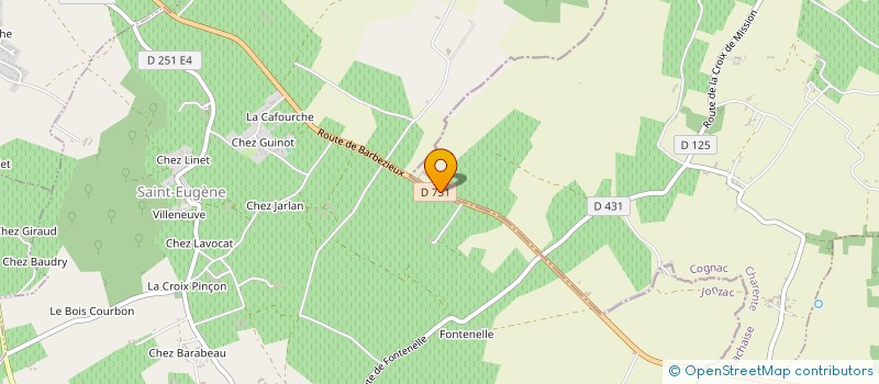 localisation de l'entreprise EURL LES DEUX CHARENTES  SAINT-EUGENE