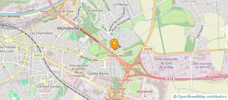 localisation de l'entreprise EURL LES ECURIES DE CALIX  MONDEVILLE