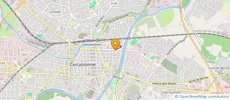 localisation de l'entreprise EURL LES EDITIONS DE L'AUDACE  CARCASSONNE