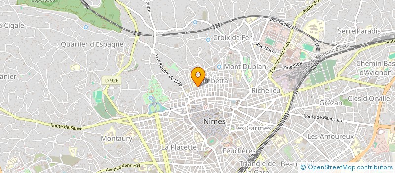 localisation de l'entreprise EURL LES FLEURS DU CADERAU  NIMES