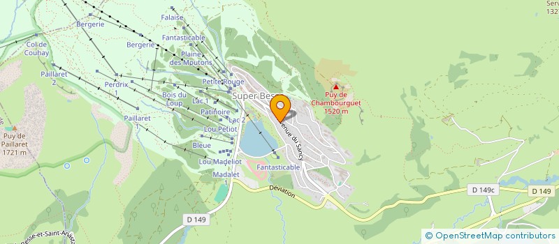 localisation de l'entreprise EURL LES FRAUX  ISSOIRE