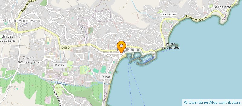 localisation de l'entreprise EURL LES GABIANS à LE LAVANDOU