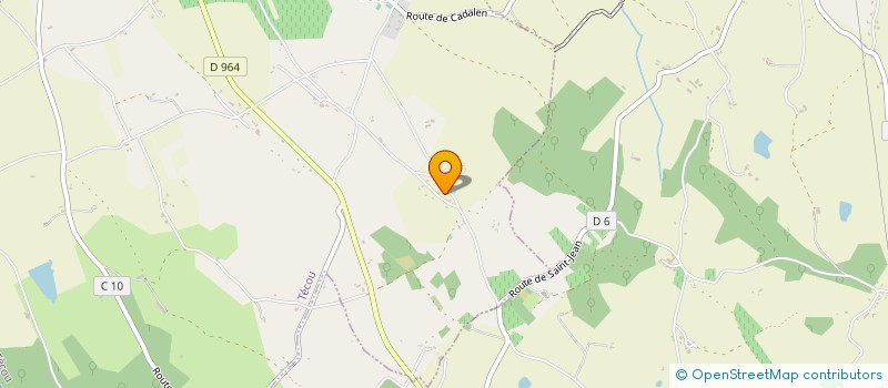localisation de l'entreprise EURL LES GREZES à TECOU