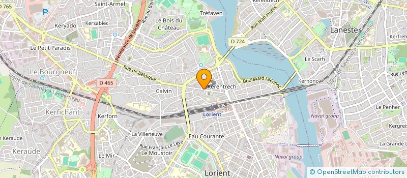 localisation de l'entreprise EURL LES HOMMES DU BATIMENT à LORIENT