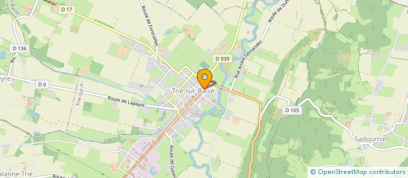 localisation de l'entreprise EURL LES JARDINS DE PADOUEN à TRIE-SUR-BAISE