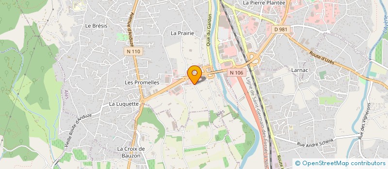 localisation de l'entreprise EURL LES MAGNOLIAS à ALES