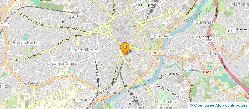 localisation de l'entreprise EURL LES MATINS CELADON à LIMOGES