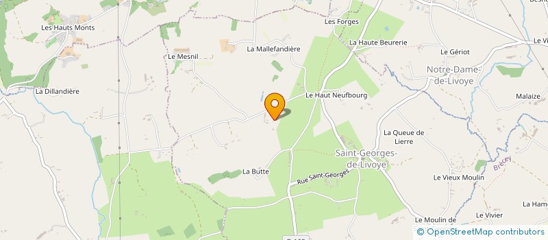 localisation de l'entreprise EURL LES MAZURES à SAINT-GEORGES-DE-LIVOYE