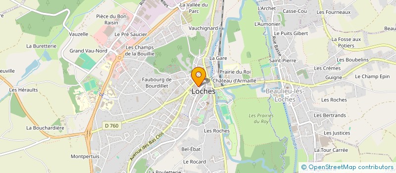 localisation de l'entreprise EURL LES PANIERS D'ANGELIQUE à LOCHES