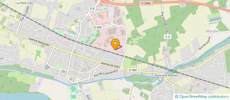 localisation de l'entreprise EURL LES PARQUEREAUX  CHECY