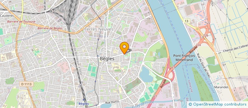 localisation de l'entreprise EURL LES PAYSAGES DU SUD OUEST à BEGLES
