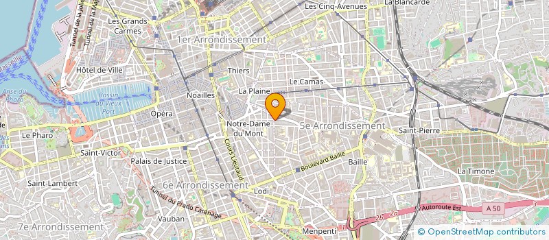 localisation de l'entreprise EURL LES PLOMBERIES PROVENCALES  MARSEILLE