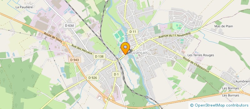 localisation de l'entreprise EURL LES PRES à BUZANCAIS