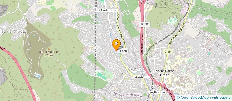 localisation de l'entreprise EURL LES SAUGES à LES PENNES-MIRABEAU